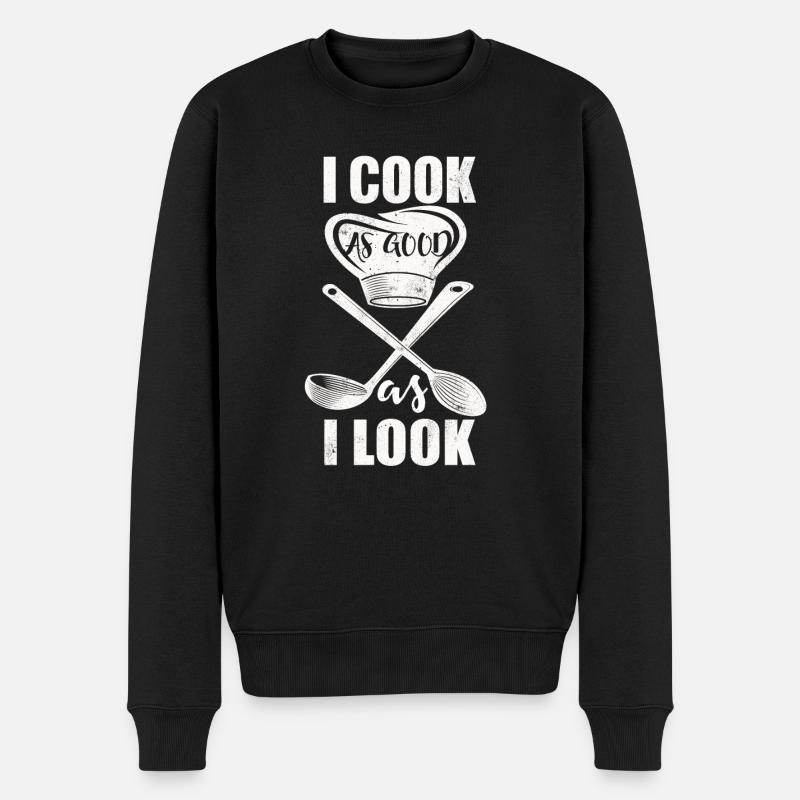 Cuisinier cuisinier cuisinier chef cuisinier - Pull Premium bio Homme - noir