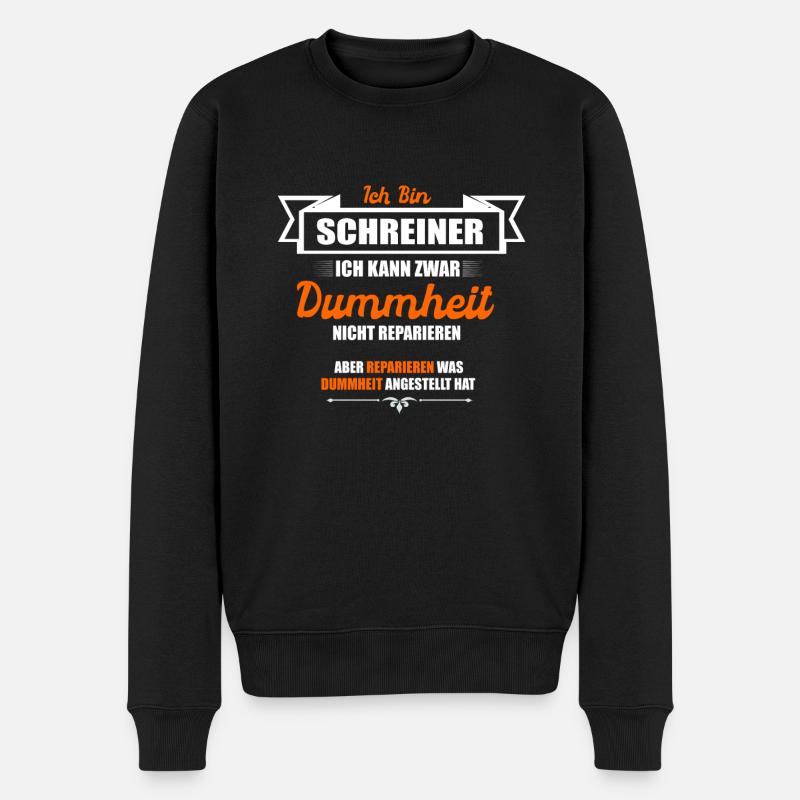 Schreiner - Männer Premium Bio Pullover - Schwarz