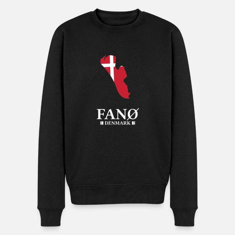 Insel Fanö - Dänemark Urlaub Souvenir - Männer Premium Bio Pullover - Schwarz