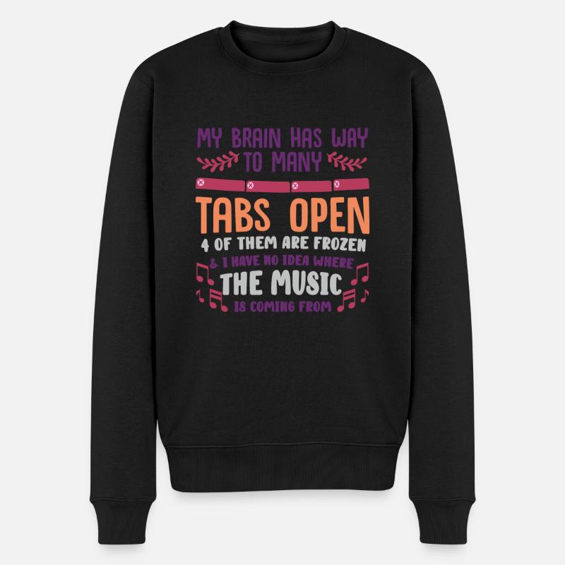 adhd, cerveau adhd, onglets, - Pull Premium bio Homme - noir