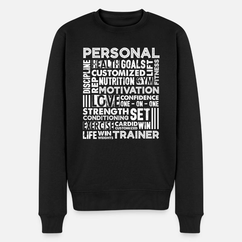 Personal Trainer Stolzer Personal Trainer - Männer Premium Bio Pullover - Schwarz