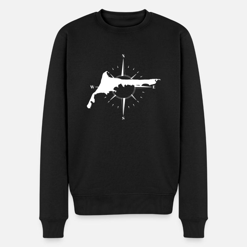Ostsee Fischland Darss Geschenk - Männer Premium Bio Pullover - Schwarz