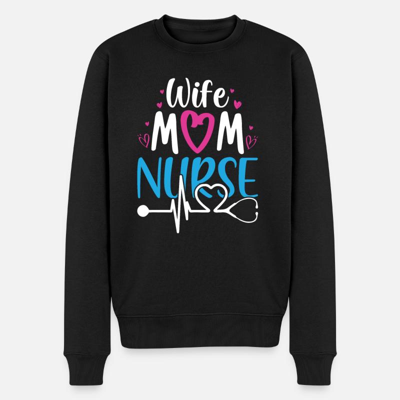 Nurse - Pull Premium bio Homme - noir