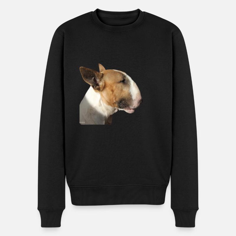 bull-terrier - Pull Premium bio Homme - noir