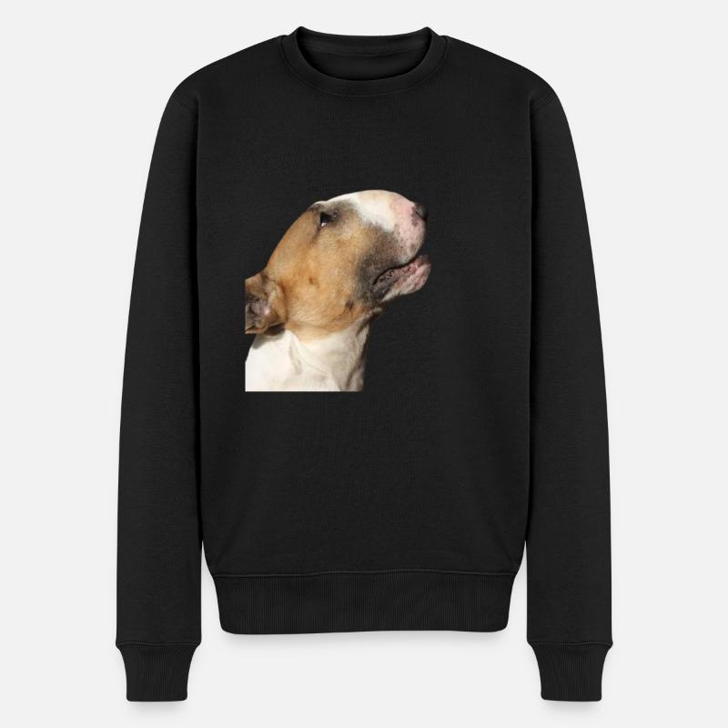 Bull-Terrier - Männer Premium Bio Pullover - Schwarz