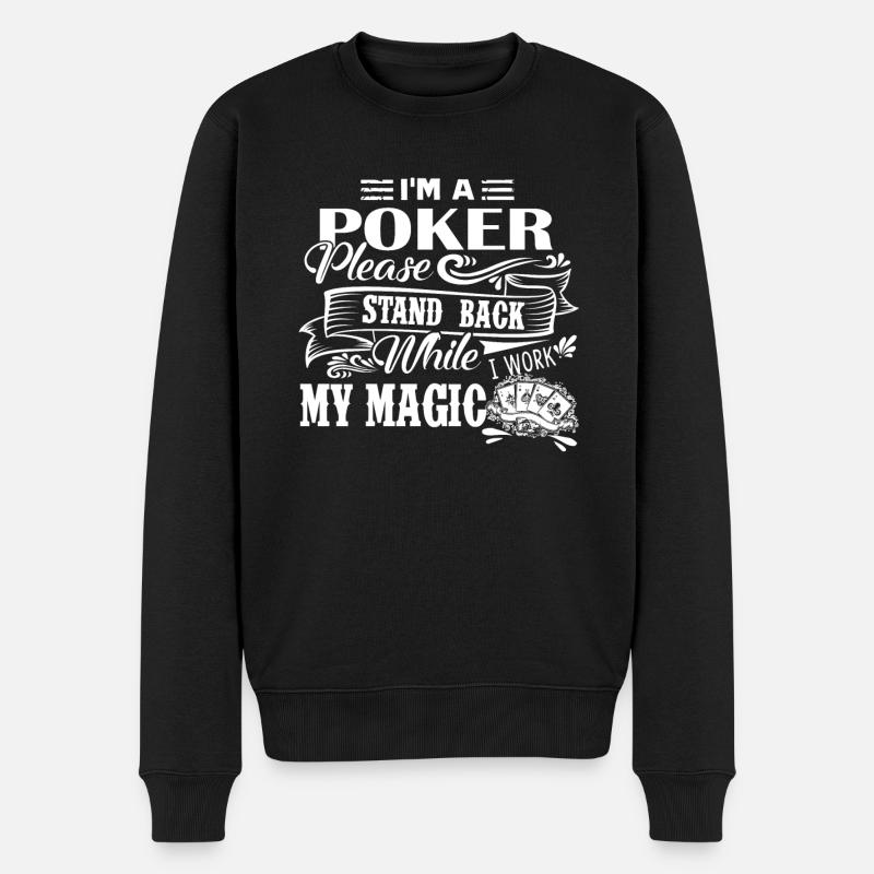 Poker Je suis un poker - Pull Premium bio Homme - noir