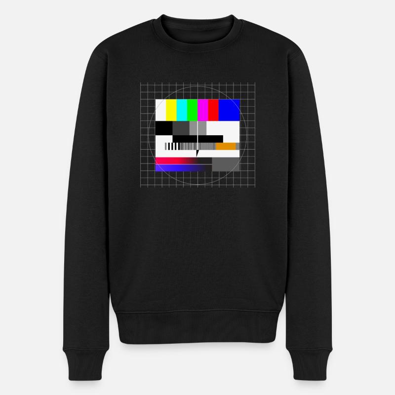 Motif de test rétro - Pull Premium bio Homme - noir