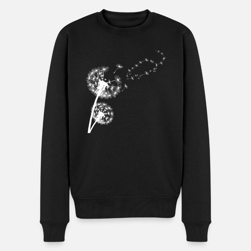Rats - pissenlit avec rat - Pull Premium bio Homme - noir