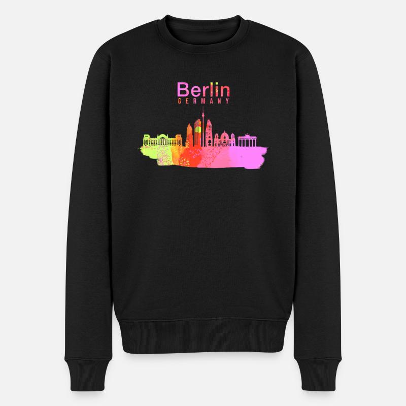 Berlin Deutschland - Männer Premium Bio Pullover - Schwarz