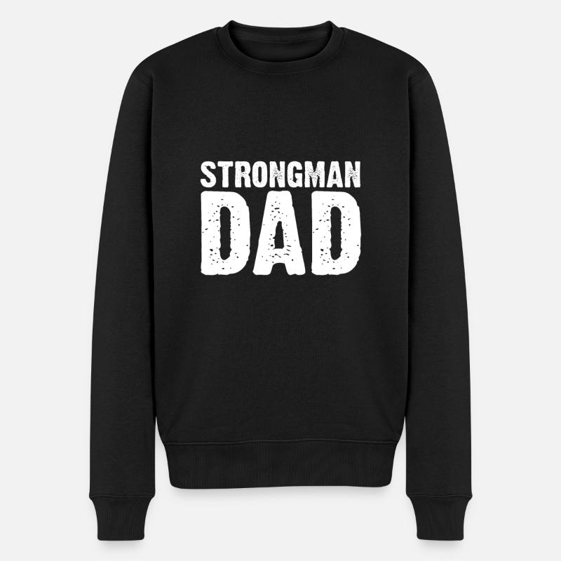 Père Strongman - Pull Premium bio Homme - noir
