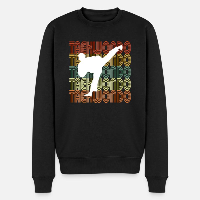 TAEKWONDO - Männer Premium Bio Pullover - Schwarz