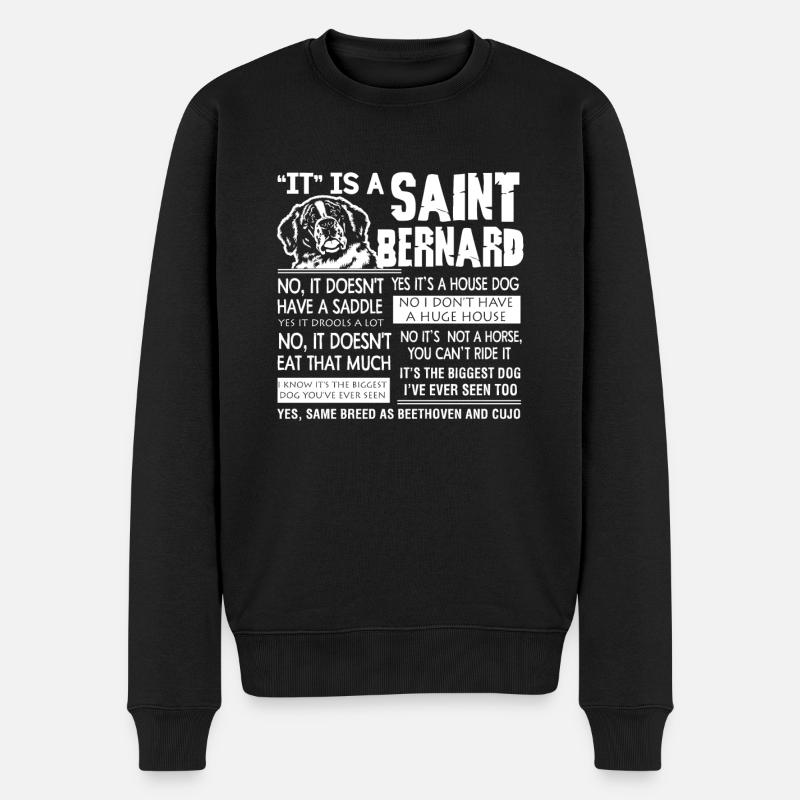 Chemise Saint Bernard - Pull Premium bio Homme - noir