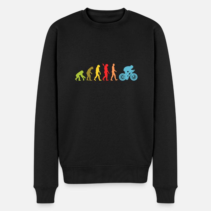 Fahrrad - Männer Premium Bio Pullover - Schwarz