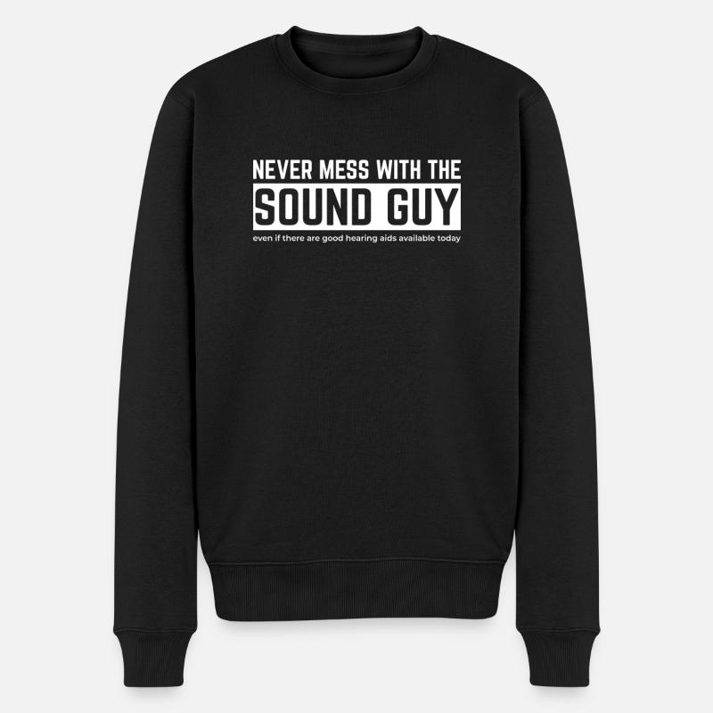 Tontechnik Tontechniker Toningenieur - Männer Premium Bio Pullover - Schwarz