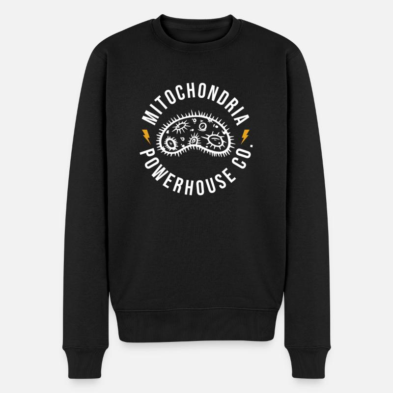 Mitochondrien Kraftwerk Geschenk - Männer Premium Bio Pullover - Schwarz