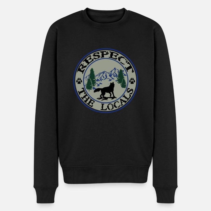 Respectez le renard local - Pull Premium bio Homme - noir