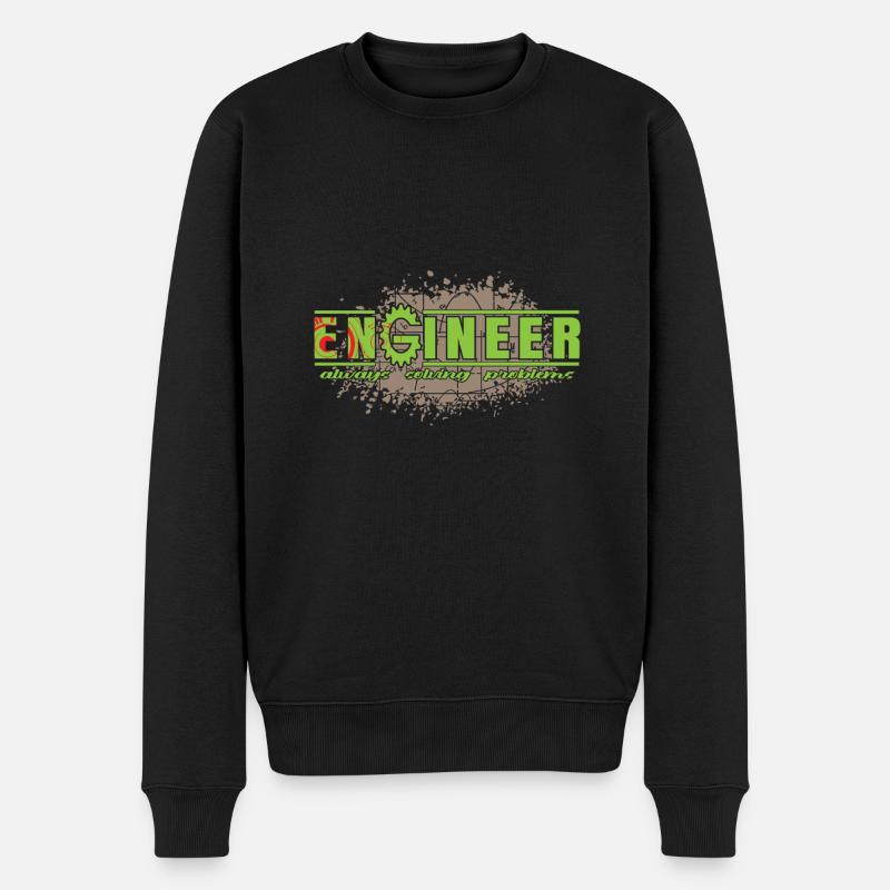 Ingenieur - Engineer - Männer Premium Bio Pullover - Schwarz