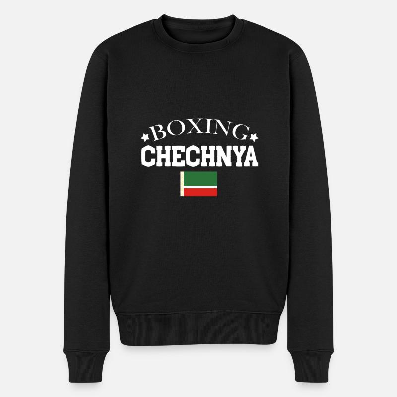 boxe tchétchène boxeur professionnel tchétchène - Pull Premium bio Homme - noir
