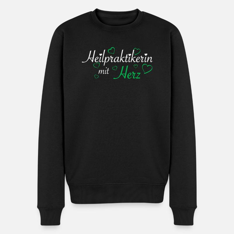 Heilpraktiker Heilpraktikerin Naturheilkunde - Männer Premium Bio Pullover - Schwarz