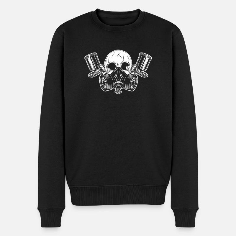 Lackierer - Männer Premium Bio Pullover - Schwarz