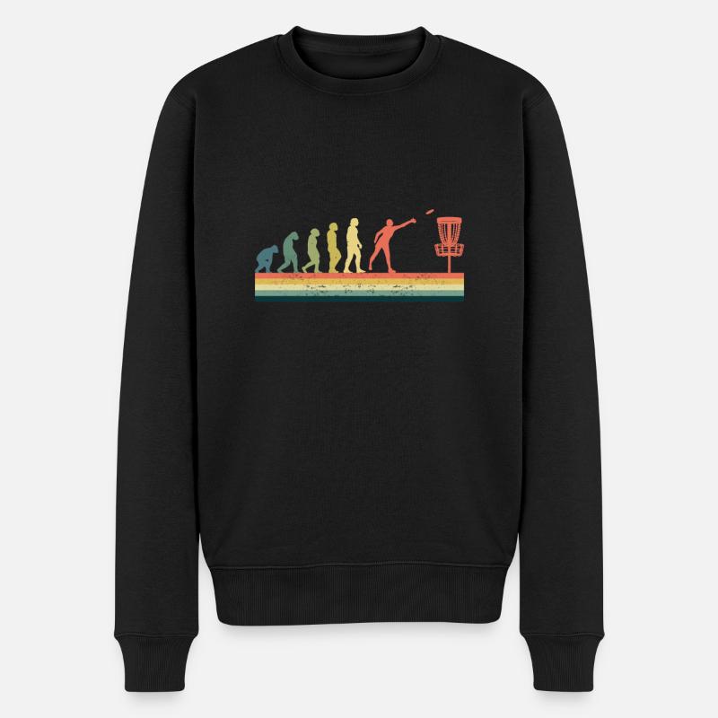 Disc Golf Discgolf Geschenkidee - Männer Premium Bio Pullover - Schwarz
