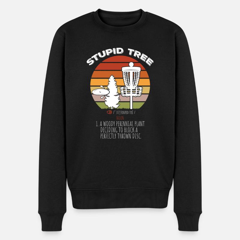 Disc Golf Discgolf gaveide - Økologisk premium-sweatshirt til mænd - sort