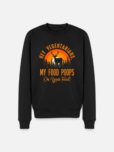 Hunt hunt hunter hunting dog - Men's Premium Organic Jumper - black
