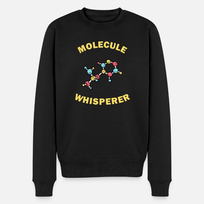 Molecule Whisperer Funny Gift - Men's Premium Organic Jumper - black