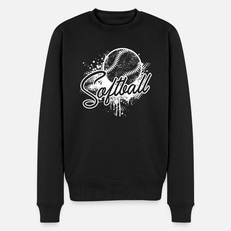 Softball Love Softball - Pull Premium bio Homme - noir