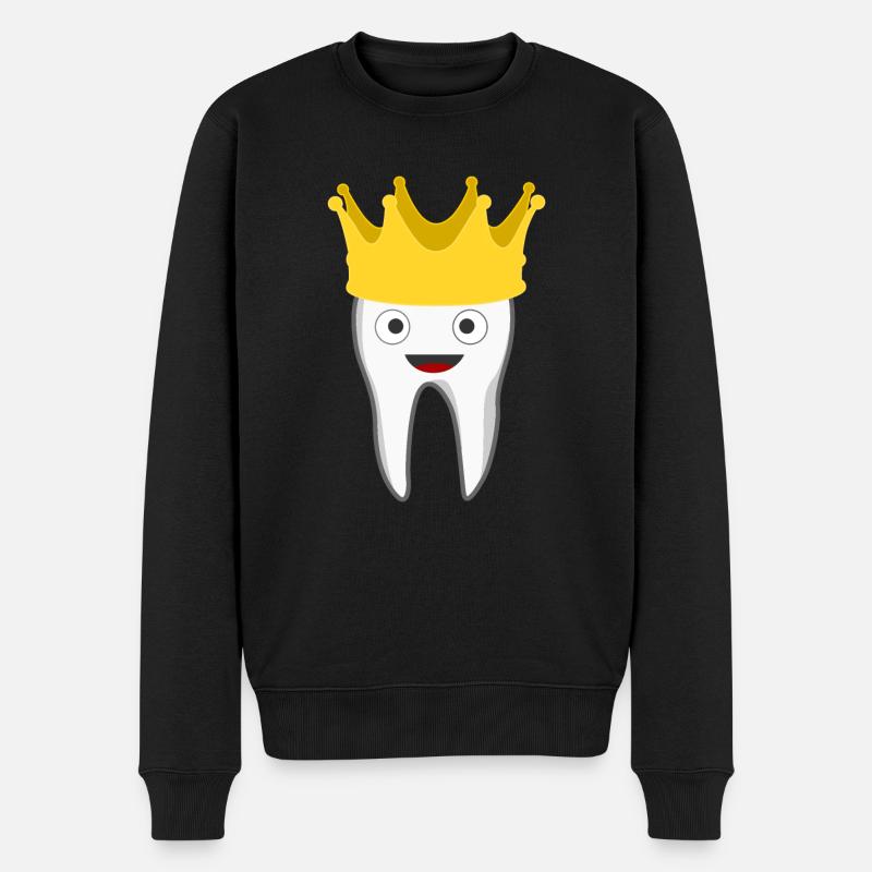Dentiste - Zahnkrone Dent - Pull Premium bio Homme - noir