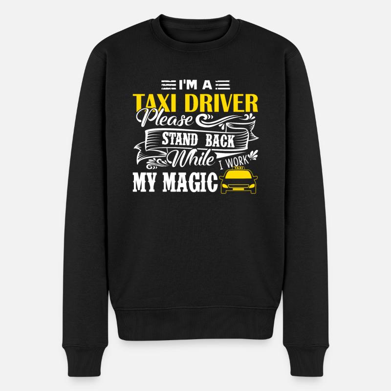 Taxifahrer Ich bin Taxifahrer - Männer Premium Bio Pullover - Schwarz