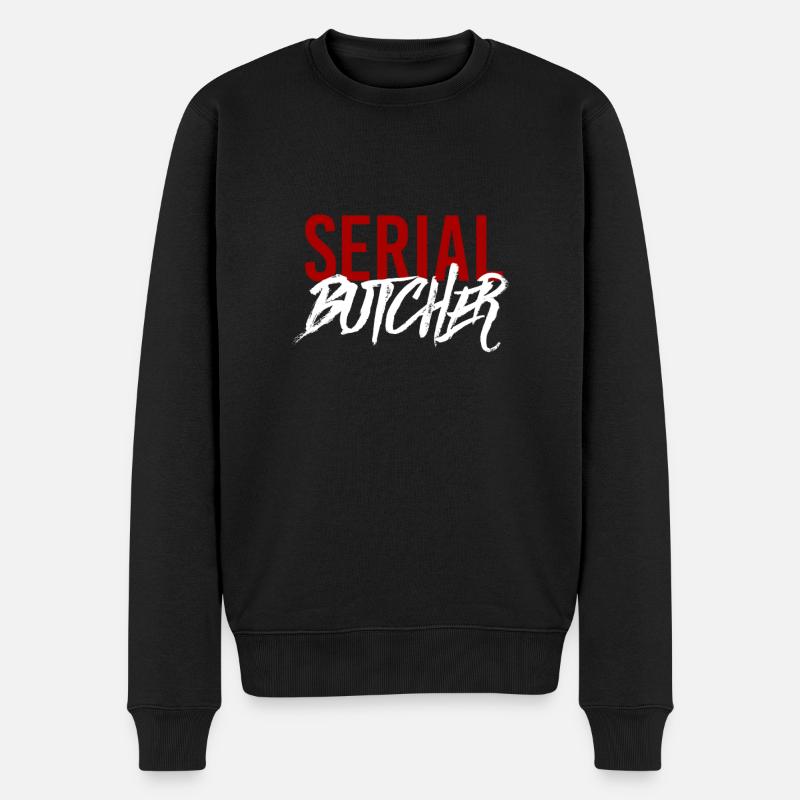 Serienschlächter - Männer Premium Bio Pullover - Schwarz