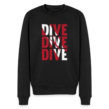 Plongée sous-marine drapeau de plongée sous-marine cadeau de plongeur - Pull Premium bio Homme - noir - Devant - Nico (187cm)
