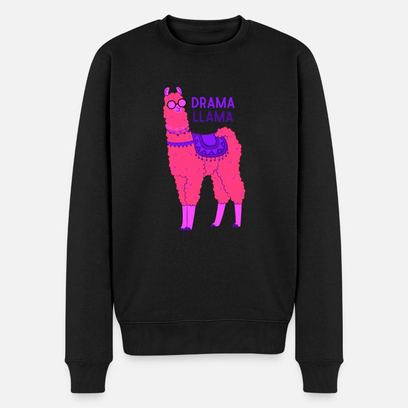 Lama lama dramatique - Pull Premium bio Homme - noir