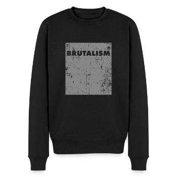 Brutalism Architekt Beton Architektur - Männer Premium Bio Pullover - Schwarz - Vorne - Nico (187cm)