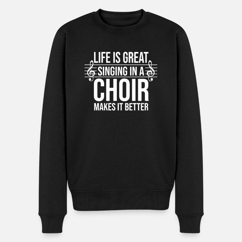 Chorale répétition chorale chanteurs - Pull Premium bio Homme - noir