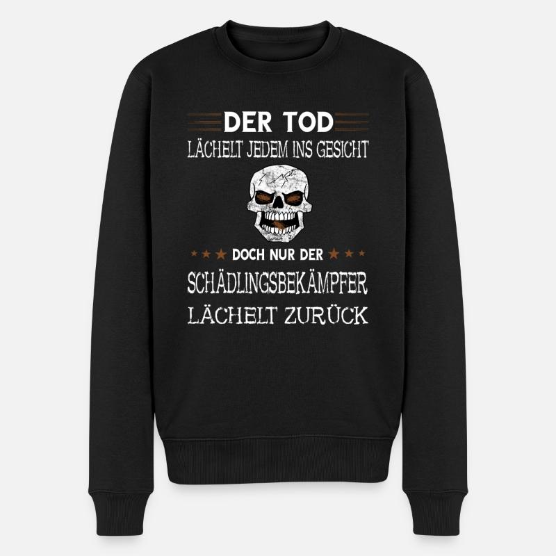 Schädlingsbekämpfer Kammerjäger Geschenke - Männer Premium Bio Pullover - Schwarz