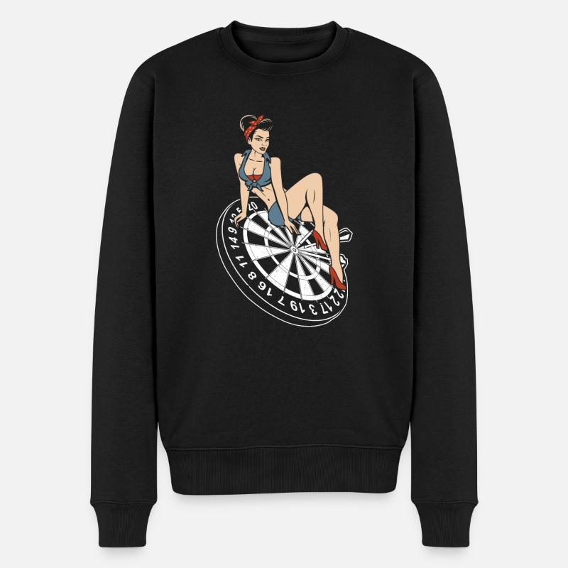 Fléchettes disant design - Pull Premium bio Homme - noir
