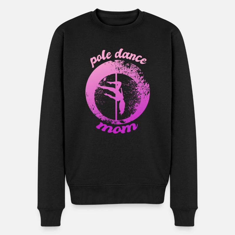 Pole dance mom - Männer Premium Bio Pullover - Schwarz