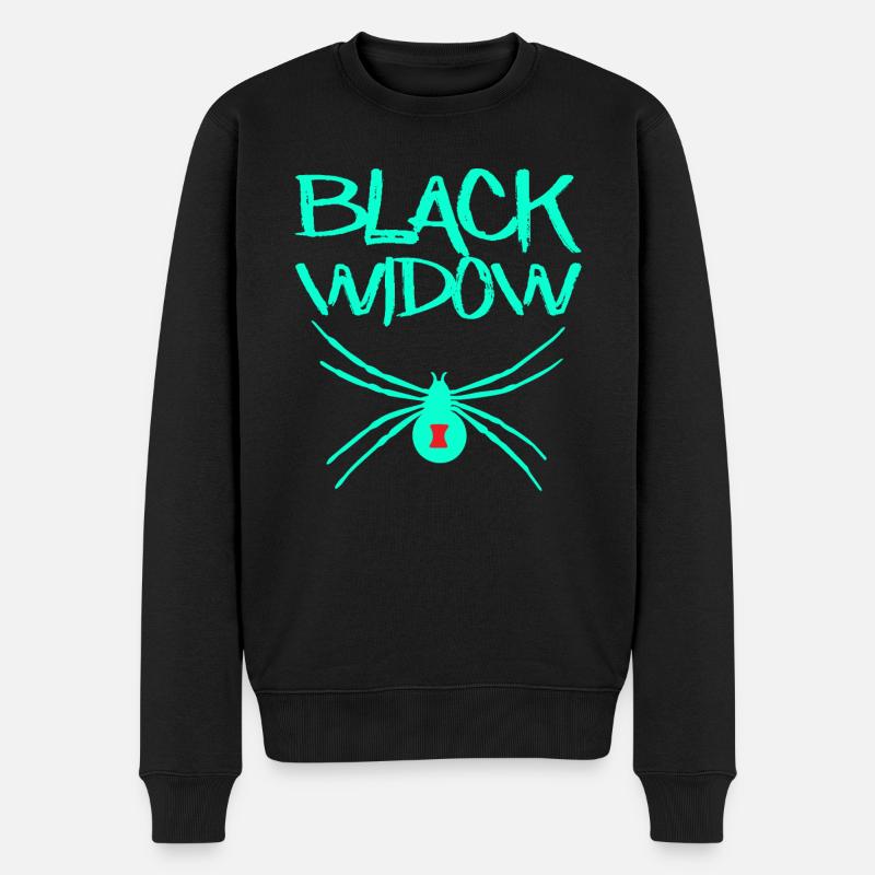 Black Widow Black Widow Araignée - Pull Premium bio Homme - noir