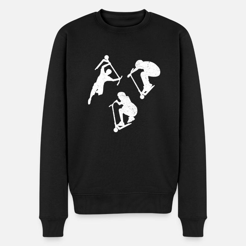 Scooter-Meister - Männer Premium Bio Pullover - Schwarz