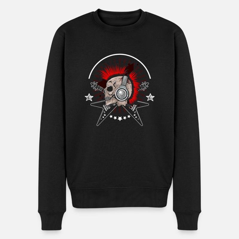 Punkrocker - Pull Premium bio Homme - noir