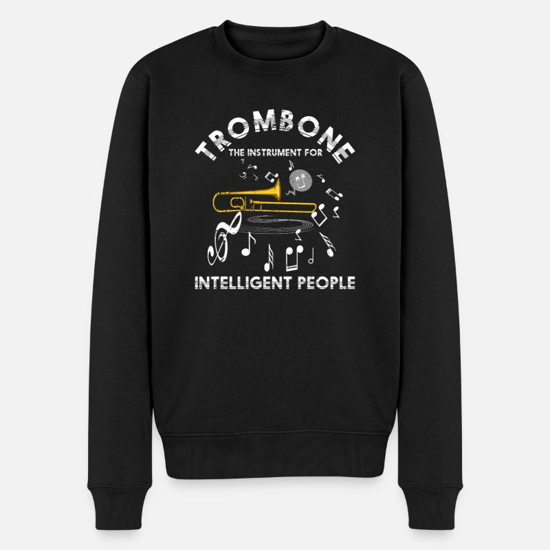 Posaune Orchester - Männer Premium Bio Pullover - Schwarz