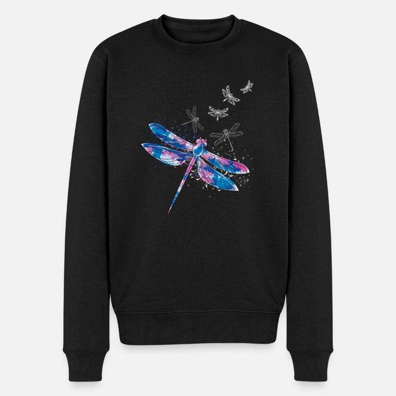 Libelle insecte - Pull Premium bio Homme - noir