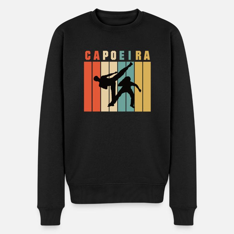 Capoeira rétro - Pull Premium bio Homme - noir