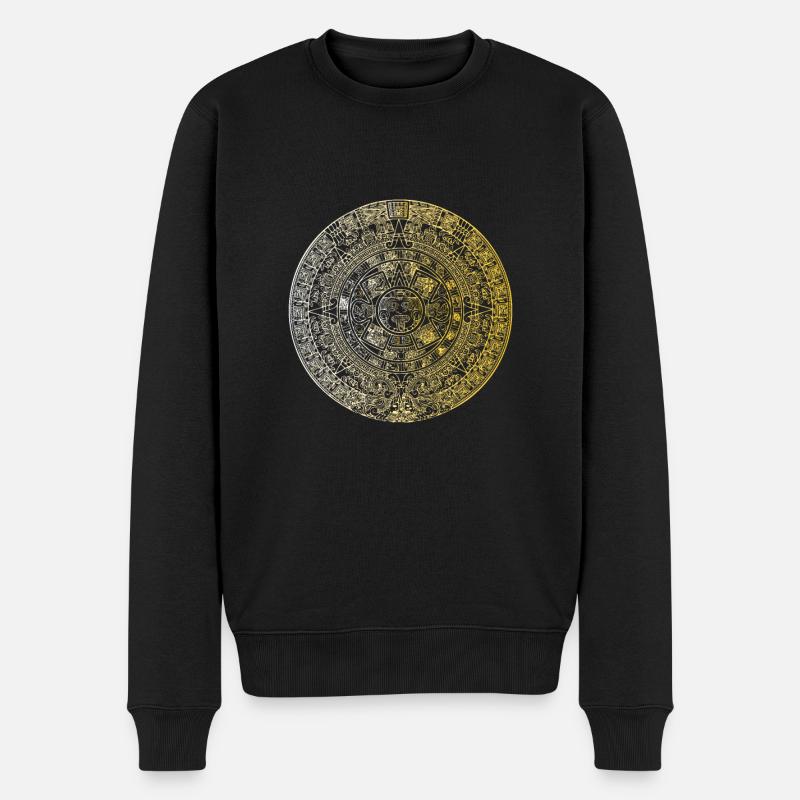 Calendrier Maya Aztec Culture Civilisation Inca - Pull Premium bio Homme - noir