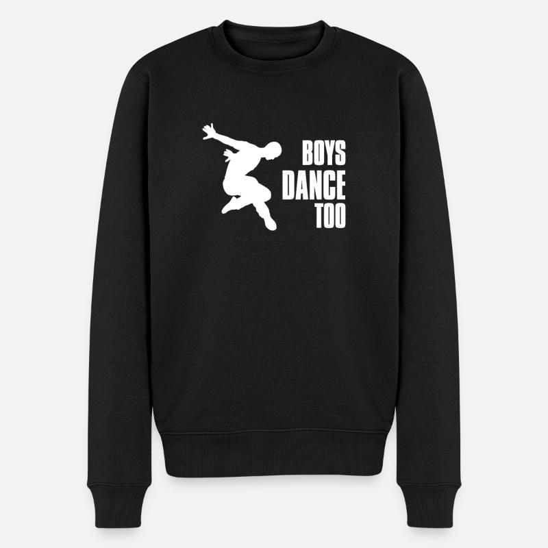 Boys Dance Too Dancers Tanzpraxis - Männer Premium Bio Pullover - Schwarz