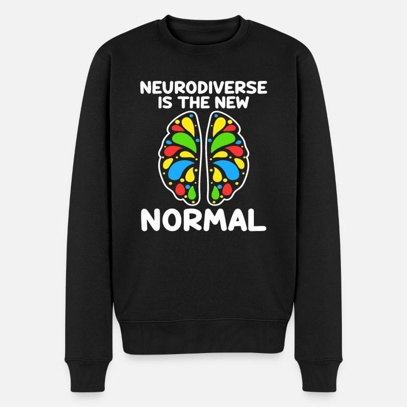 Neurodiversity Neurodiversität Autist Autismus - Männer Premium Bio Pullover - Schwarz