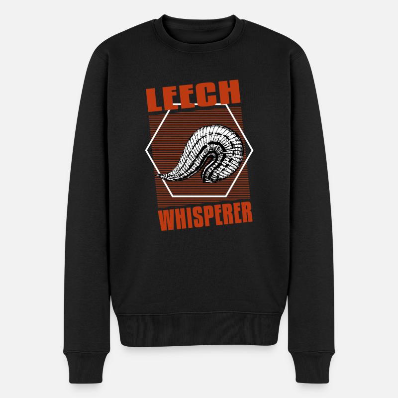 leech whisperer vintage t-shirt - Männer Premium Bio Pullover - Schwarz
