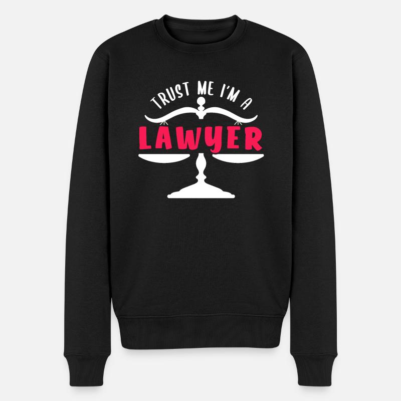 Avocat avocat balance cadeau - Pull Premium bio Homme - noir